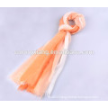 Newest Fashion Custom Design Gradient Color Cashmere Shawl With Fur